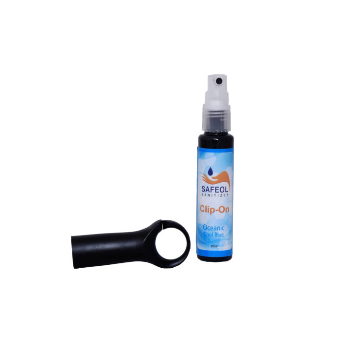 SAFEOL HAND SANITIZER LIQUID CLIP-ON 80% 20ML